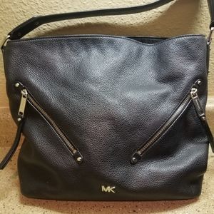 Black leather Michael Kors purse